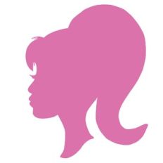 Girl Face Profile High Ponytail Silhouette