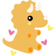 cute triceratops dinosaur