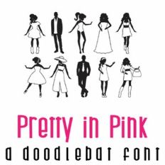 Pretty in Pink Doodlebat Font