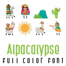 Alpacalpyse Full Color Font