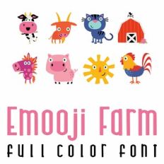 Emooji Farm Full Color Font