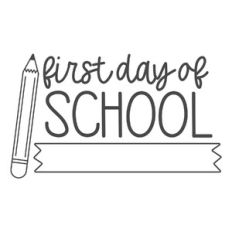 First Day of School Pencil