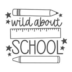 Wild About School with School Supplies