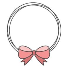Ribbon Bow Wreath Frame