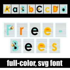 Freebees Color Font