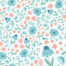 Pretty Floral Printable Pattern Background
