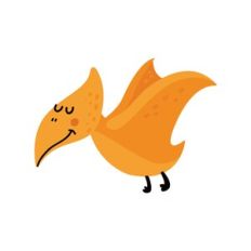 Orange Flying Dinosaur