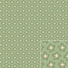 Green and Pink Floral Printable Pattern Background