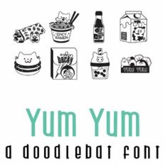 Yum Yum Doodlebat Font