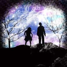 Zombie Apocalypse Magical Twilight Night Sky Background Pattern