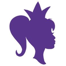 Crown Princess Girl Face Profile Silhouette