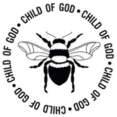 Child Of God Bee Word Quote Circle