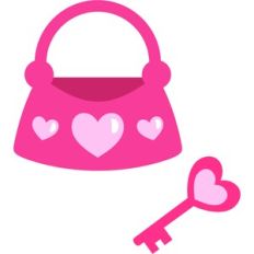 princess purse and key