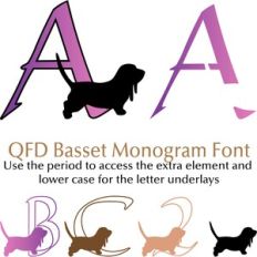 QFD Basset Monogram Font