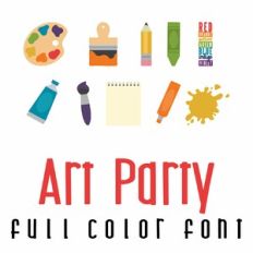 Art Party Full Color Font
