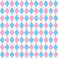 blue and pink argyle pattern