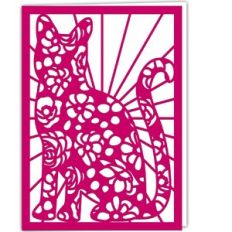 Floral Cat Card