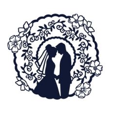 Floral Wedding Couple