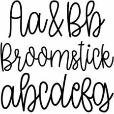 broomstick script font