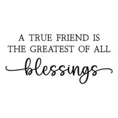 a true friendship is the greatest of all blessings | friendship quote