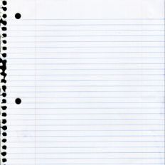 Ripped notebook Page