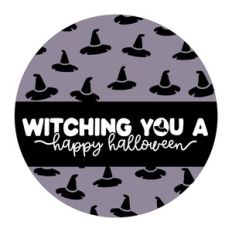 Halloween Door Hanger With Witch Hats