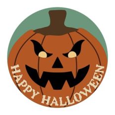 Halloween Door Hanger With Jack O Lantern