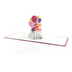 A2 Sliceform Pop Up Card Birthday Hat