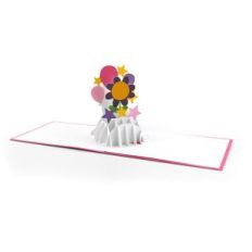 A2 Sliceform Pop Up Card Birthday Flower