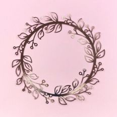 CAKE TOPPER WREATH 09
