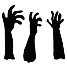 Zombie Hands Silhouette