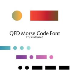 QFD Morse Code Monogram font