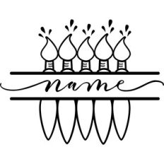 Paint Brush Name Plate