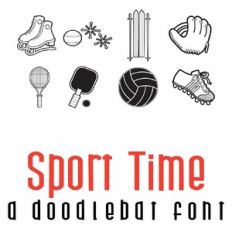 Sport Time Doodlebat Font