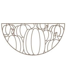Pumpkin Half Circle