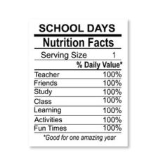 School Days Bar Code
