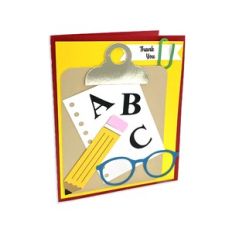 School Clipboard A2 Card