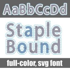 Staple Bound Color Font