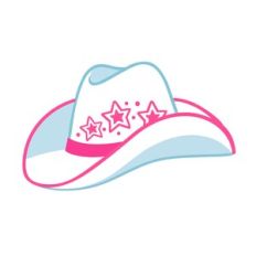 White Cowgirl Hat with Stars
