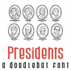 Presidents Doodlebat Font