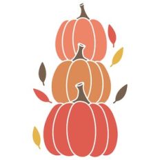 Simple Stacked Pumpkins