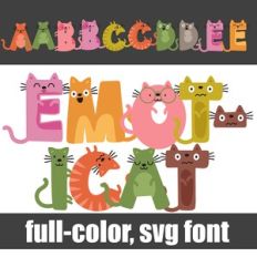 Emoticat Color Font