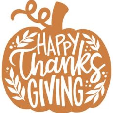 Happy thanksgiving pumpkin