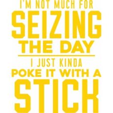 I am not much for seizing the day