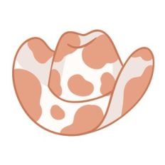 Cow Print Cowboy Hat