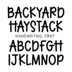BFC Backyard Haystacks Cute Playful Marker Handwriting Font
