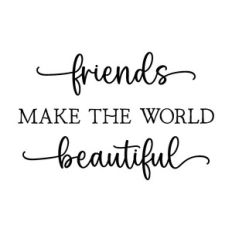 friends make the world beautiful | friendship quote