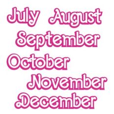 Fashion Planner Layered Months - July - December