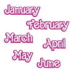 Fashion Planner Layered Months - January - June