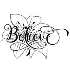 Believe Lily Word